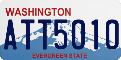 WA license plate ATT5010