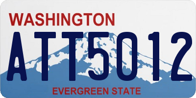 WA license plate ATT5012
