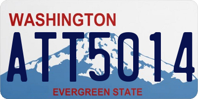 WA license plate ATT5014