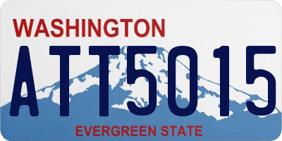 WA license plate ATT5015