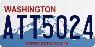 WA license plate ATT5024