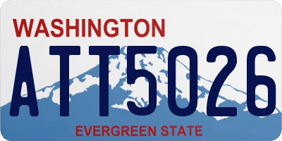 WA license plate ATT5026