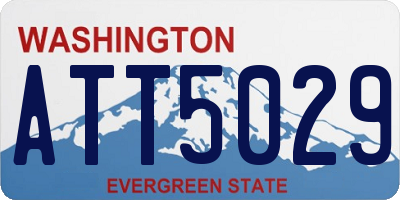 WA license plate ATT5029