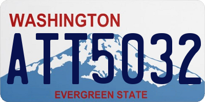 WA license plate ATT5032