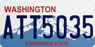 WA license plate ATT5035