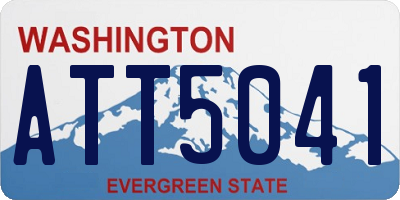WA license plate ATT5041