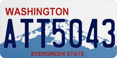WA license plate ATT5043