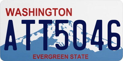 WA license plate ATT5046