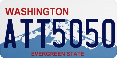 WA license plate ATT5050