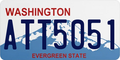 WA license plate ATT5051
