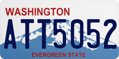 WA license plate ATT5052