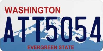 WA license plate ATT5054