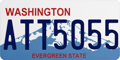WA license plate ATT5055