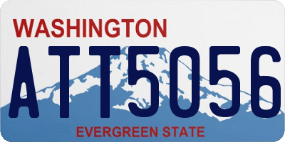 WA license plate ATT5056