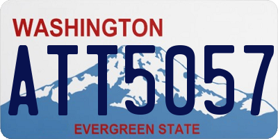 WA license plate ATT5057