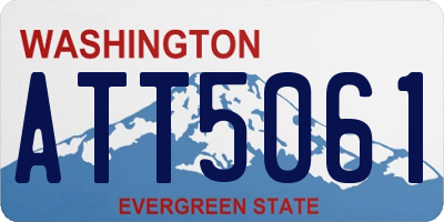 WA license plate ATT5061