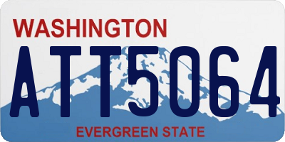 WA license plate ATT5064