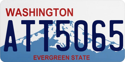 WA license plate ATT5065