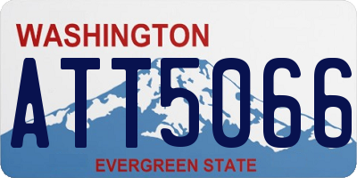 WA license plate ATT5066