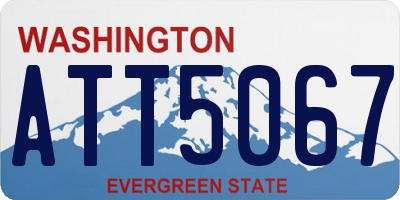 WA license plate ATT5067