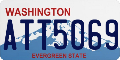 WA license plate ATT5069