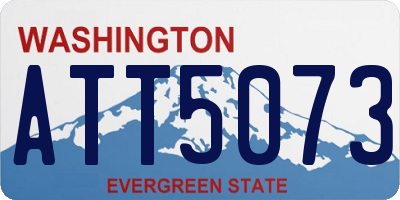 WA license plate ATT5073