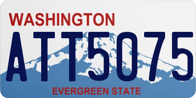 WA license plate ATT5075
