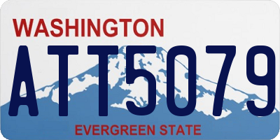 WA license plate ATT5079
