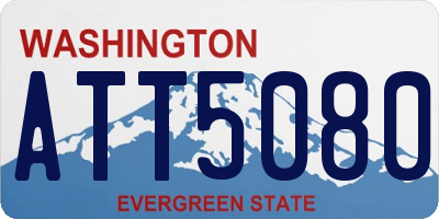 WA license plate ATT5080
