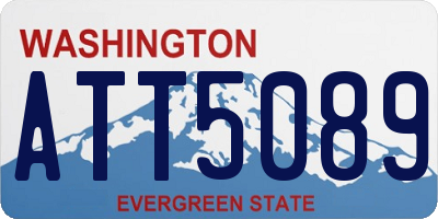 WA license plate ATT5089