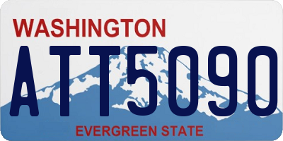 WA license plate ATT5090