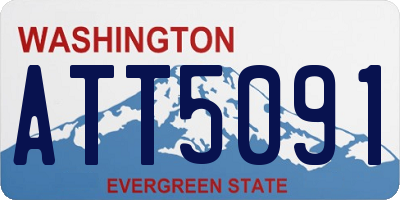 WA license plate ATT5091