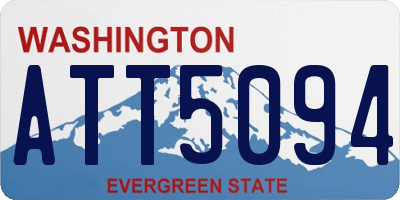 WA license plate ATT5094