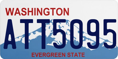 WA license plate ATT5095