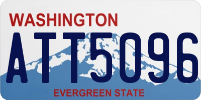 WA license plate ATT5096