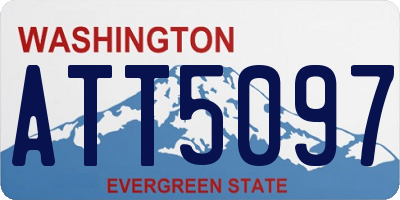 WA license plate ATT5097