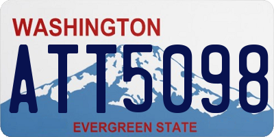 WA license plate ATT5098