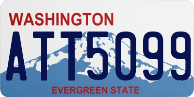 WA license plate ATT5099