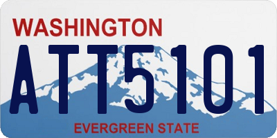 WA license plate ATT5101