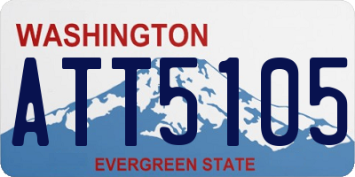 WA license plate ATT5105