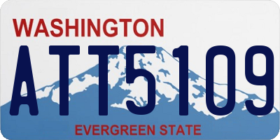 WA license plate ATT5109