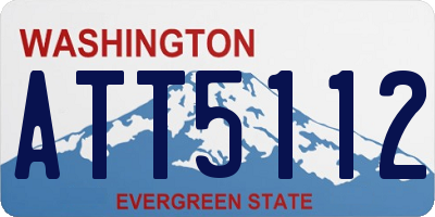 WA license plate ATT5112