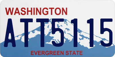 WA license plate ATT5115