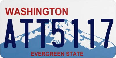 WA license plate ATT5117