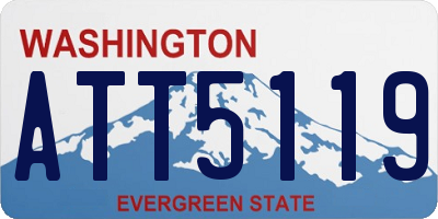 WA license plate ATT5119