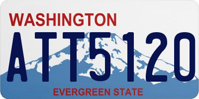 WA license plate ATT5120