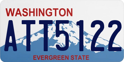 WA license plate ATT5122