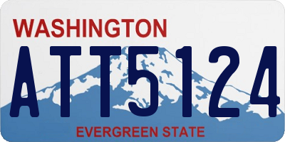 WA license plate ATT5124