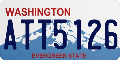 WA license plate ATT5126