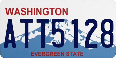 WA license plate ATT5128